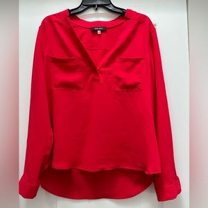 Women’s Long Sleeve Red Blouse